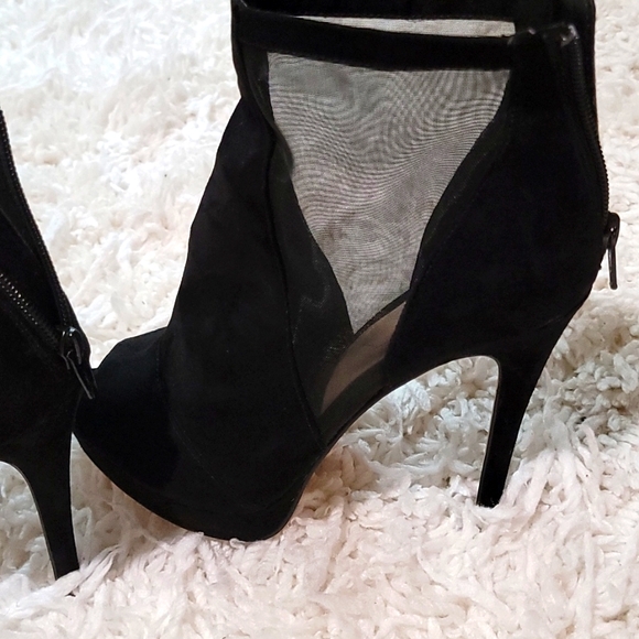 Aldo plataform heeled ankle boots size 7.5 color black - Picture 8 of 8